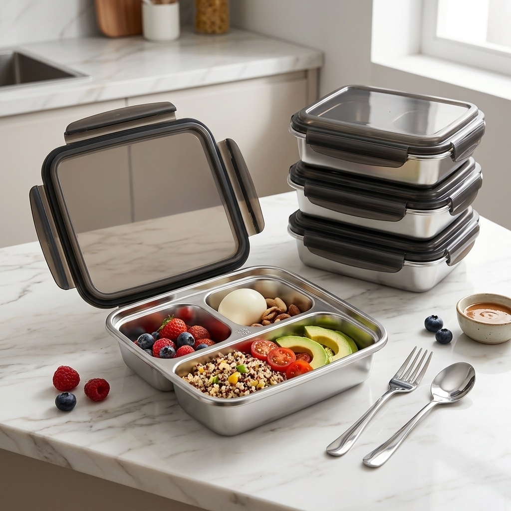 Contenedor de almuerzo de gran - Meal Prep Bowl reseña y precio