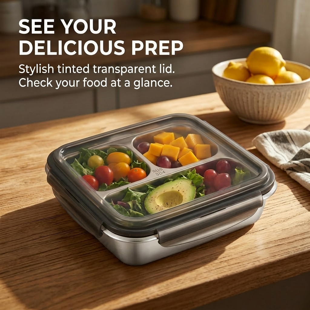 Contenedor de almuerzo de gran - Meal Prep Bowl reseña y precio