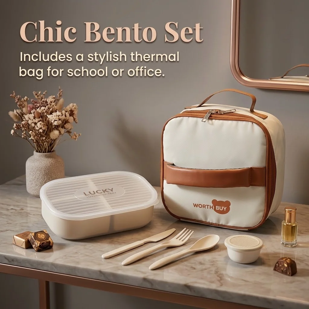 Lonchera Bento de Plástico con - Meal Prep Or Prep Meal reseña y precio