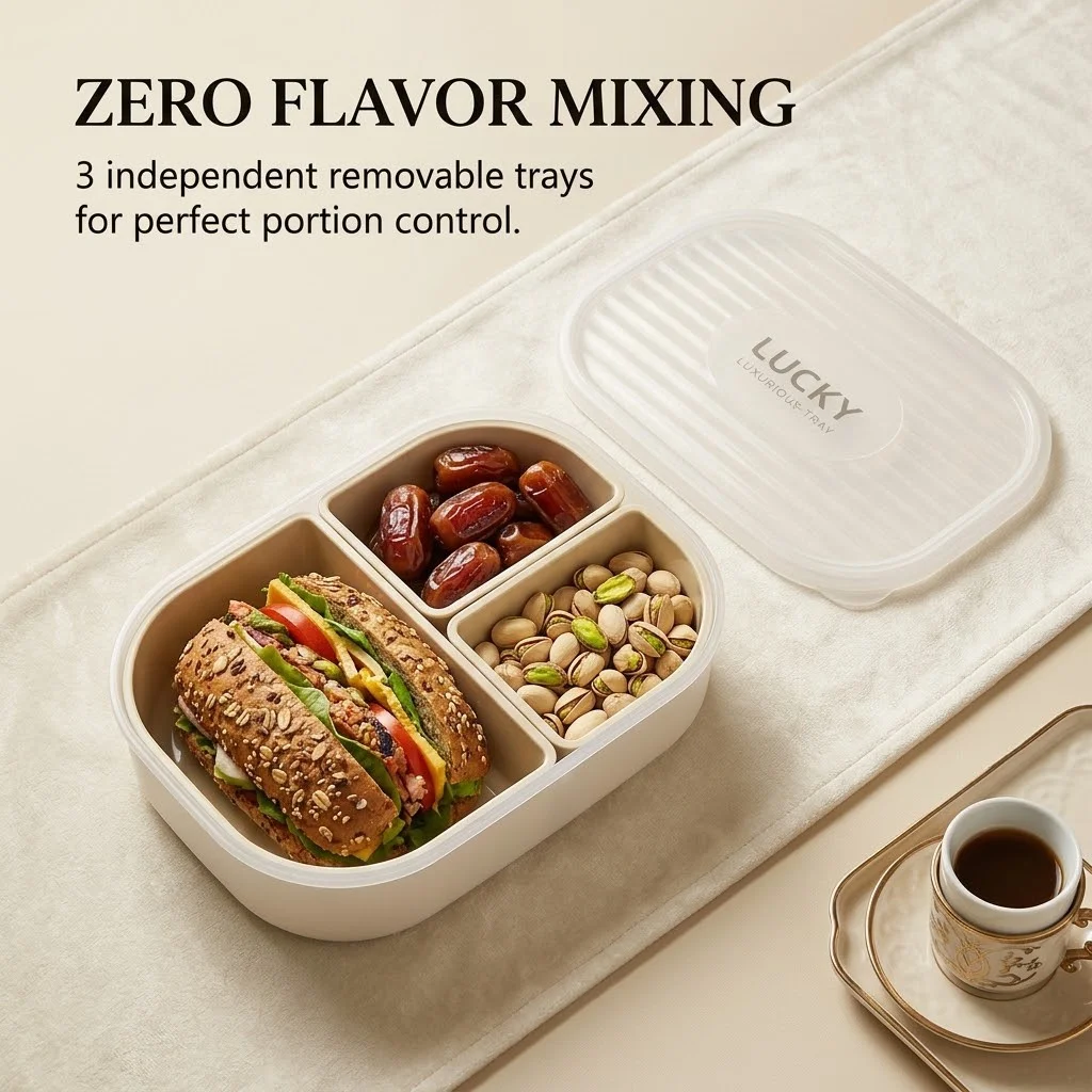 Lonchera Bento de Plástico con - Meal Prep Or Prep Meal reseña y precio