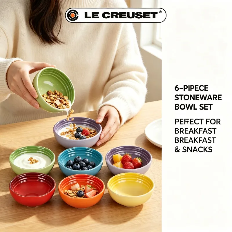 Le Creuset, juego de 6 cuencos - Meal Prep Kitchen reseña y precio