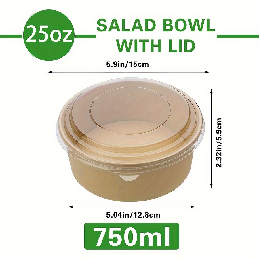 Paquete de 25 Oz/750Ml 25/50 t - Meal Prep Bowl reseña y precio
